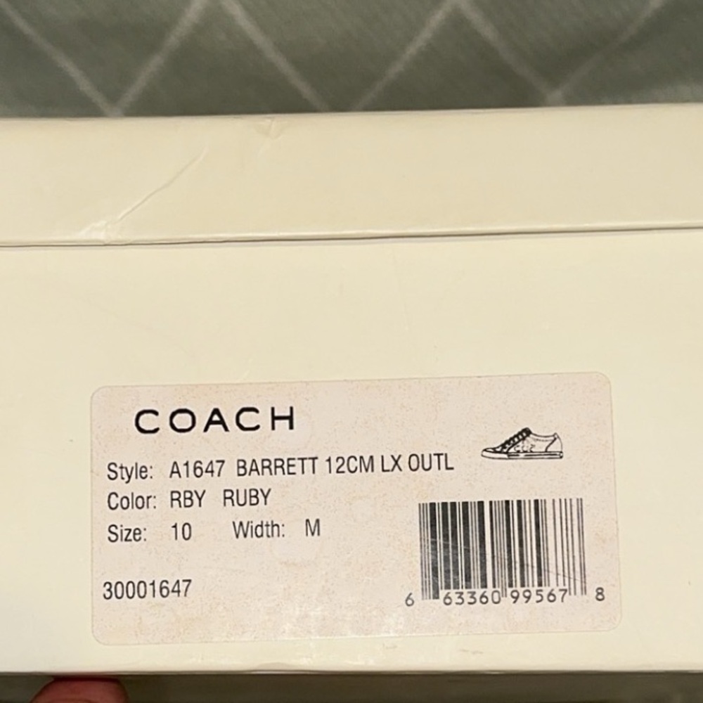 Ruby Red Coach shoes